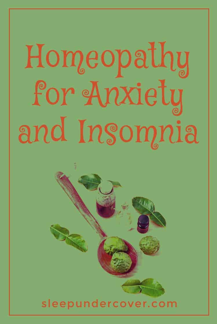 - HOMEOPATHY FOR ANXIETY AND INSOMNIA - While some people do need to take medication for anxiety and should be seen by a doctor, other people can be sufficiently cared for by using natural remedies for anxiety and insomnia.