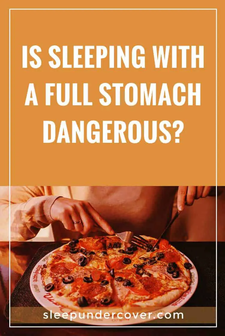 - SLEEPING WITH A FULL STOMACH - Is it true that you shouldn’t go to sleep after eating? How long should you wait before going to sleep?