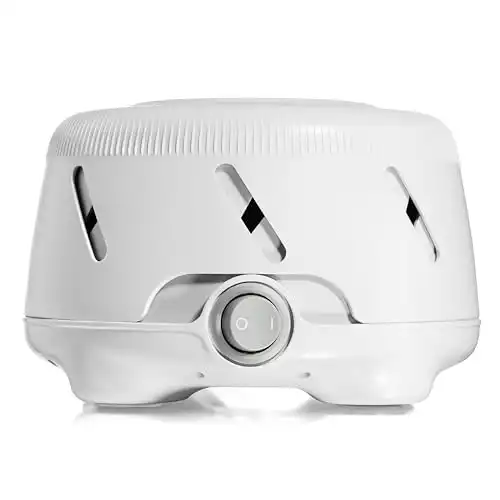 Yogasleep Dohm UNO White Noise Sound Machine (White) With Real Fan Inside for Non-Looping White Noise